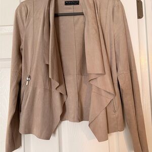 Bagatelle Women's Beige Waterfall Jacket
